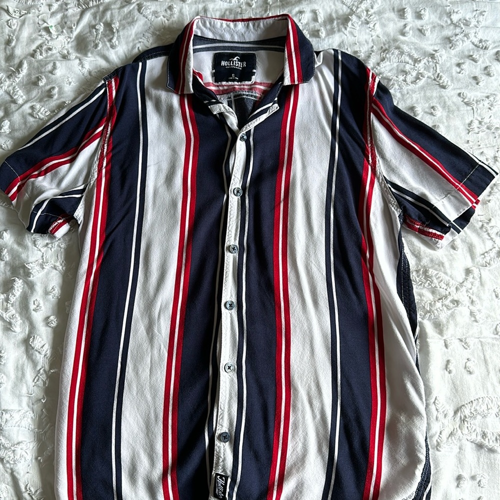Hollister Casual Dress Shirt - Short Sleeve